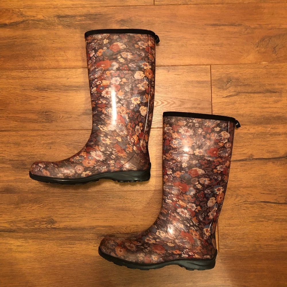Floral Women's Rain Boots Size 11